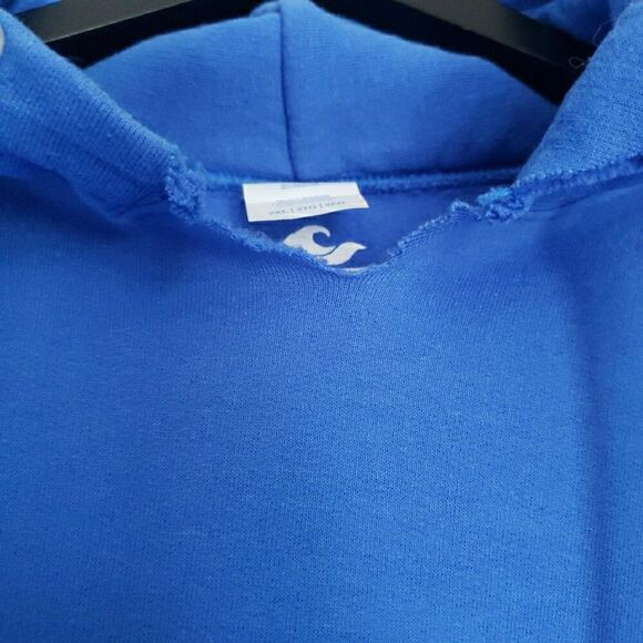 Hawaii Koloa Surf Co Kauai Royal Blue Pullover Hoodie Sweatshirt Size 2XL * FLAW - Picture 8 of 12